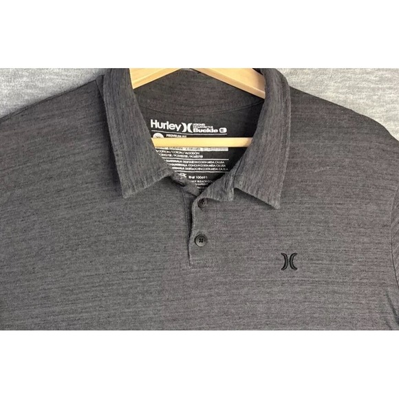 Hurley Other - Hurley x Buckle Polo Shirt XL Cotton-Poly Heathered Gray Skate Surf Retro Preppy